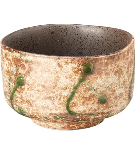 Amazon｜エールネット(Ale-net) 抹茶碗 11.3×H7.2cm 志野織部抹茶碗